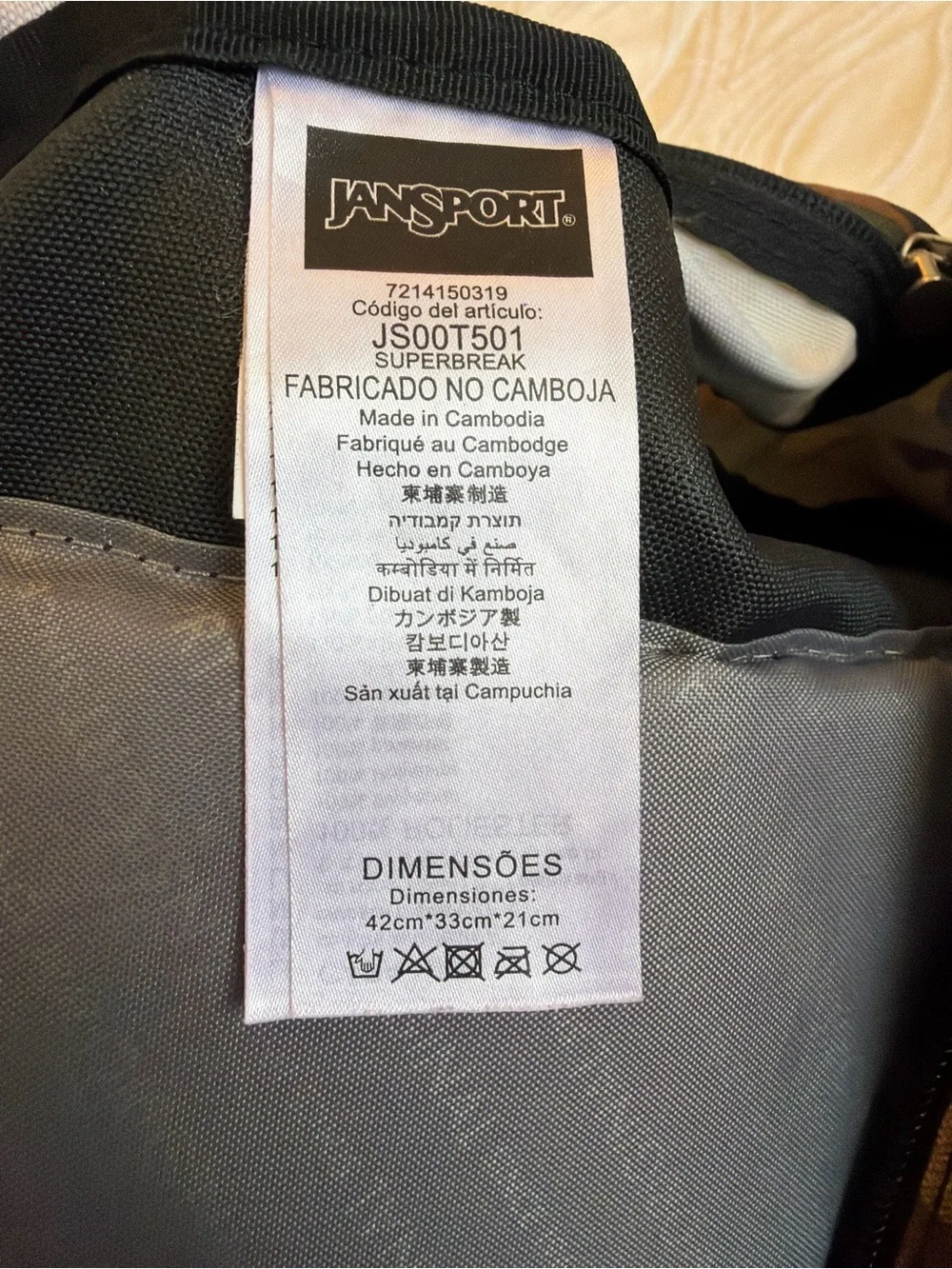 Jansport Woodland Camo Backpack in Green and Brown